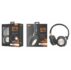 C5083 BLUETOOTH HEADPHONE EDOX, SD/FM/3.5LINE, BLACK